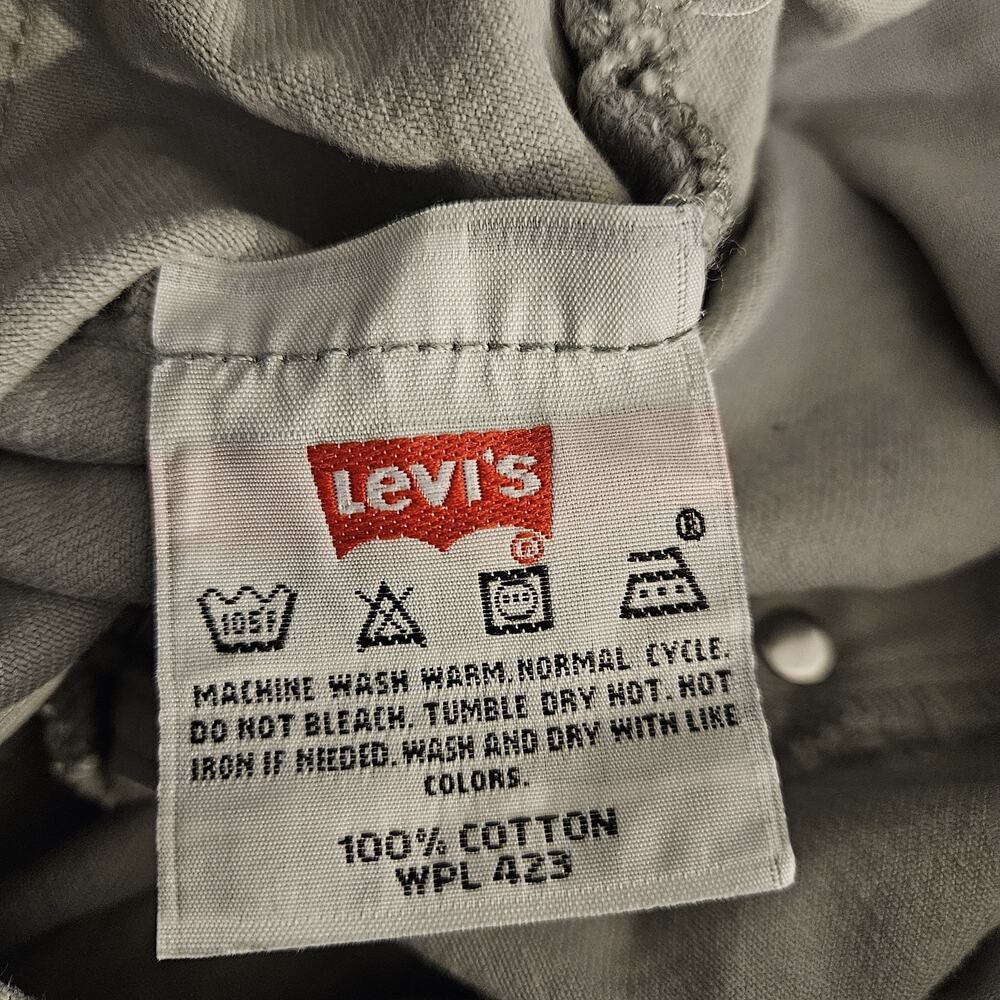 Vintage Levis Jeans Mens 34x34 Beige 501 Button Fly Denim Pants Skate Work Y2K - Picture 9 of 10